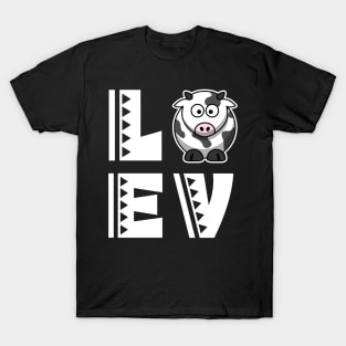 Cute love cow t shirt funny cow lover gifts for kids T-Shirt